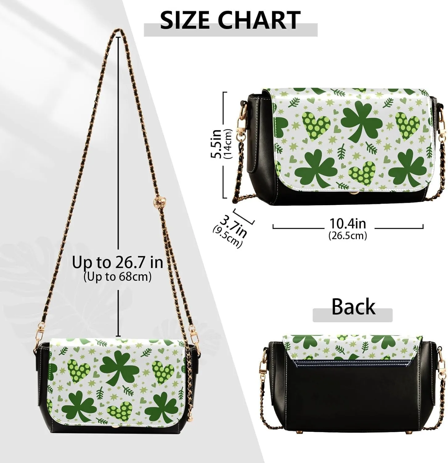 Crossbody Bags for Women Trendy Women's Black Shoulder Bag Small PU Leather Flap Cross Body Bag Handbags