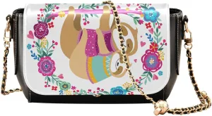Crossbody Bags for Women Trendy Women's Black Shoulder Bag Small PU Leather Flap Cross Body Bag Handbags