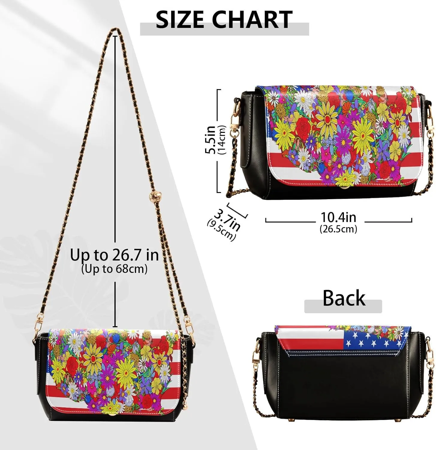 Crossbody Bags for Women Trendy Women's Black Shoulder Bag Small PU Leather Flap Cross Body Bag Handbags