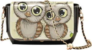 Crossbody Bags for Women Trendy Women's Black Shoulder Bag Small PU Leather Flap Cross Body Bag Handbags