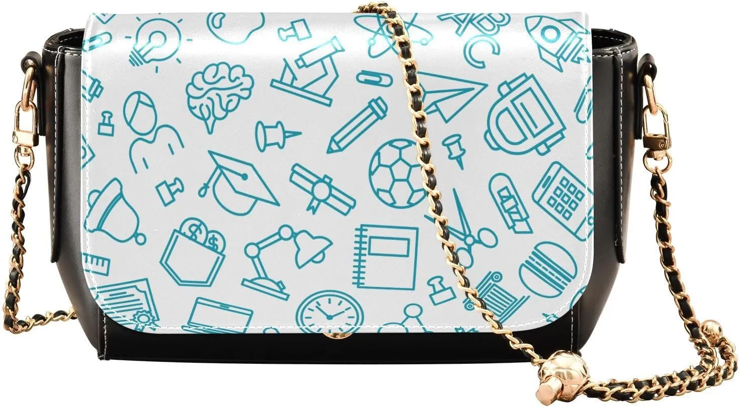 Crossbody Bags for Women Trendy Women's Black Shoulder Bag Small PU Leather Flap Cross Body Bag Handbags