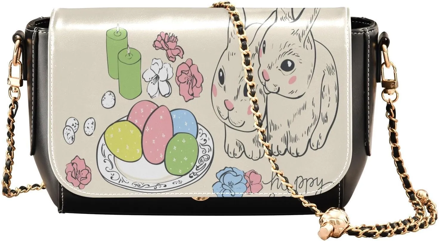 Crossbody Bags for Women Trendy Women's Black Shoulder Bag Small PU Leather Flap Cross Body Bag Handbags
