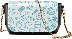 Crossbody Bags for Women Trendy Women's Black Shoulder Bag Small PU Leather Flap Cross Body Bag Handbags