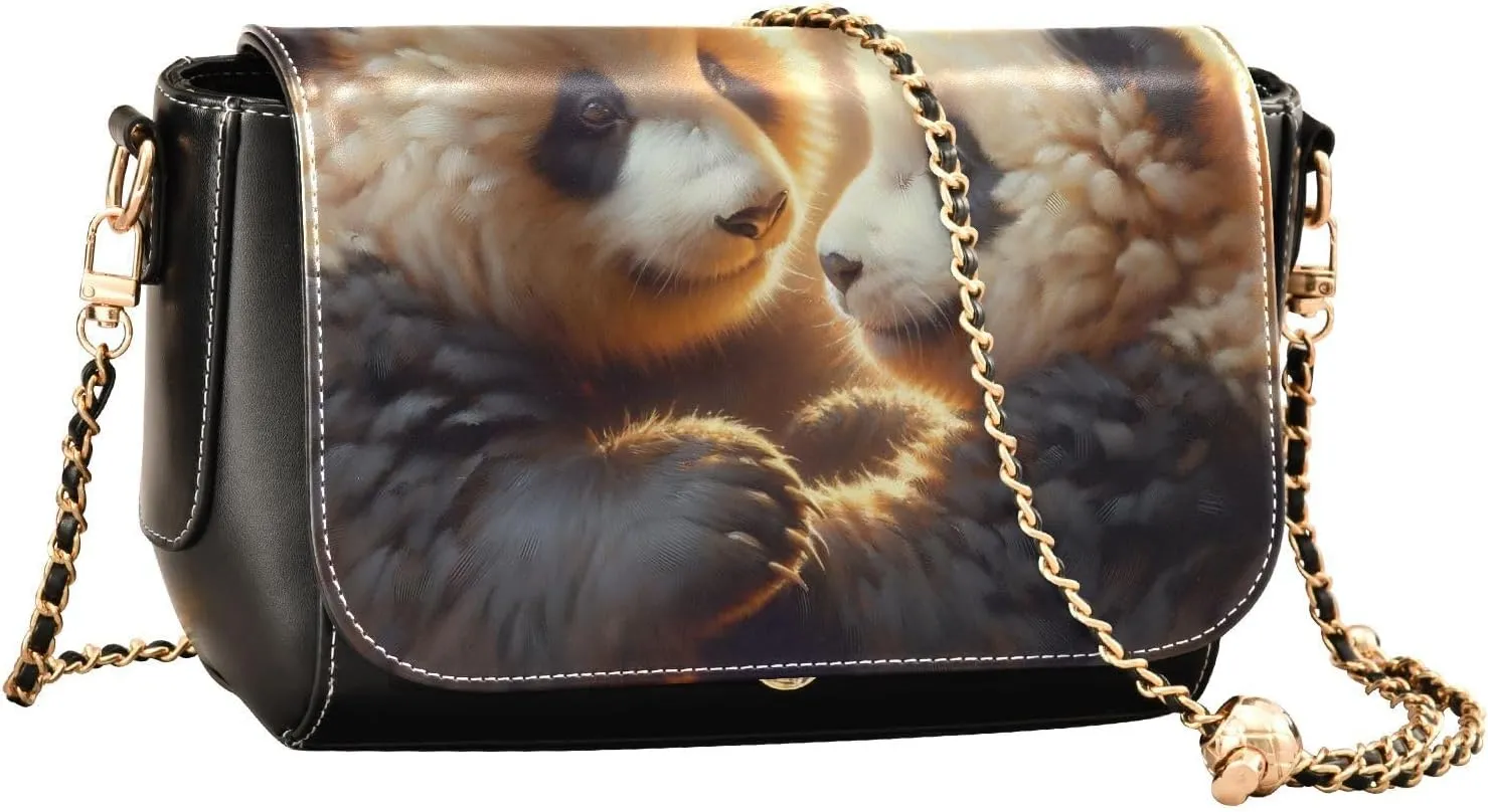 Crossbody Bags for Women Trendy Women's Black Shoulder Bag Small PU Leather Flap Cross Body Bag Handbags