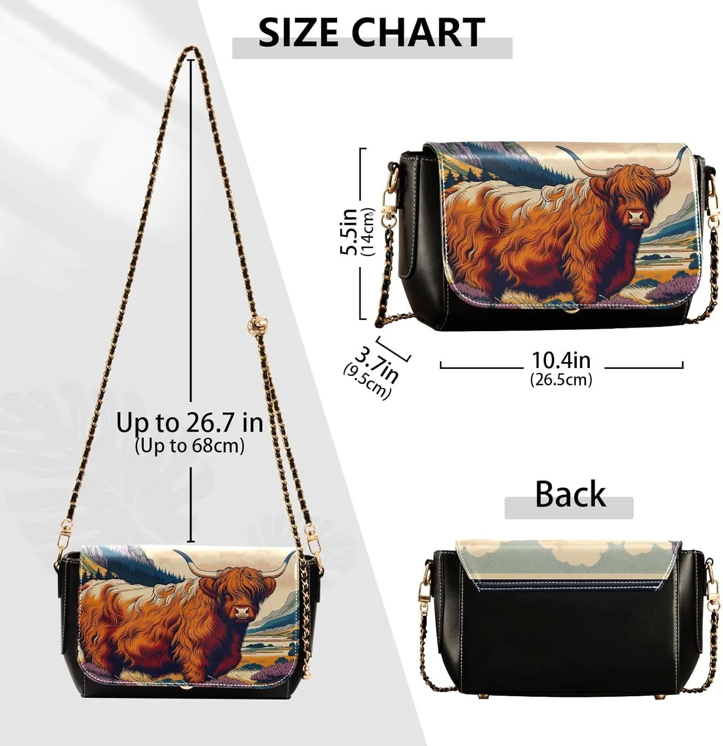 Crossbody Bags for Women Trendy Women's Black Shoulder Bag Small PU Leather Flap Cross Body Bag Handbags
