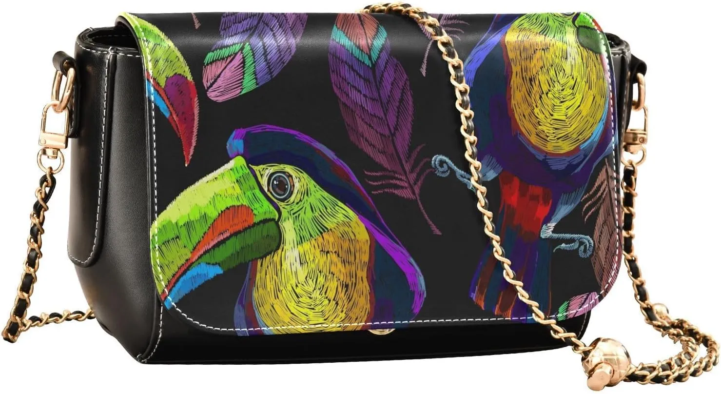 Crossbody Bags for Women Trendy Women's Black Shoulder Bag Small PU Leather Flap Cross Body Bag Handbags