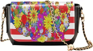 Crossbody Bags for Women Trendy Women's Black Shoulder Bag Small PU Leather Flap Cross Body Bag Handbags