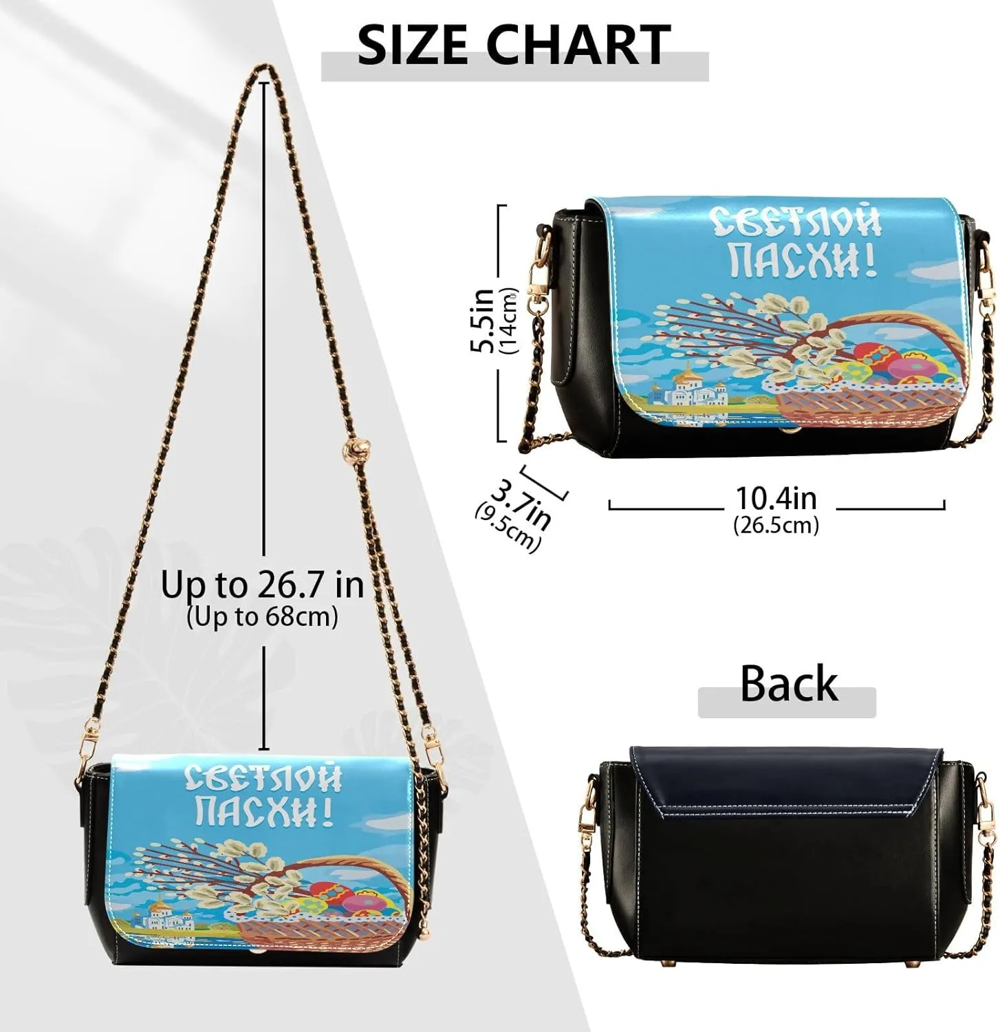 Crossbody Bags for Women Trendy Women's Black Shoulder Bag Small PU Leather Flap Cross Body Bag Handbags