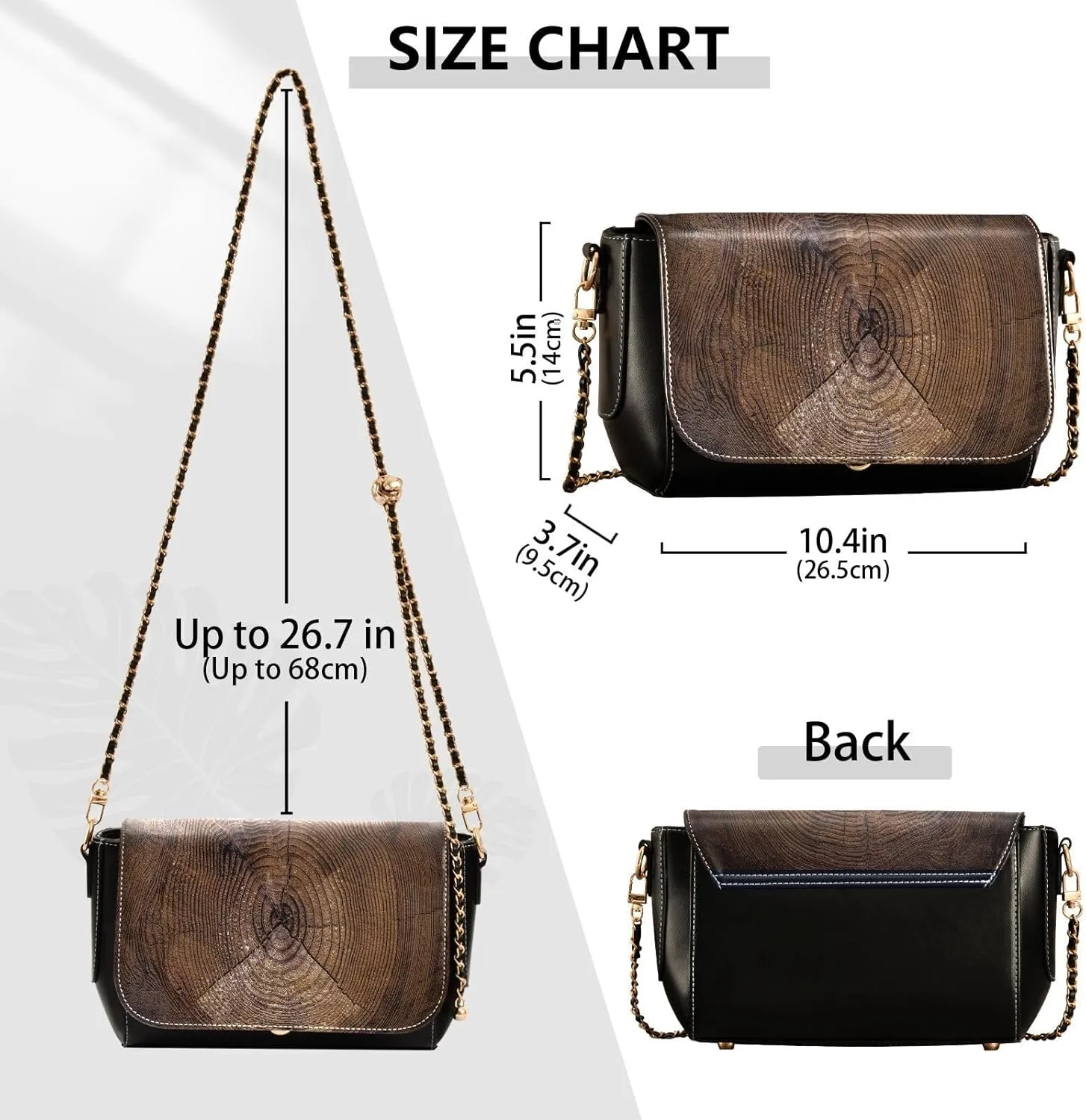 Crossbody Bags for Women Trendy Women's Black Shoulder Bag Small PU Leather Flap Cross Body Bag Handbags