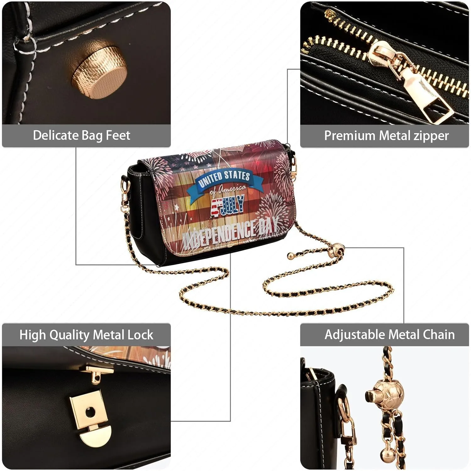 Crossbody Bags for Women Trendy Women's Black Shoulder Bag Small PU Leather Flap Cross Body Bag Handbags