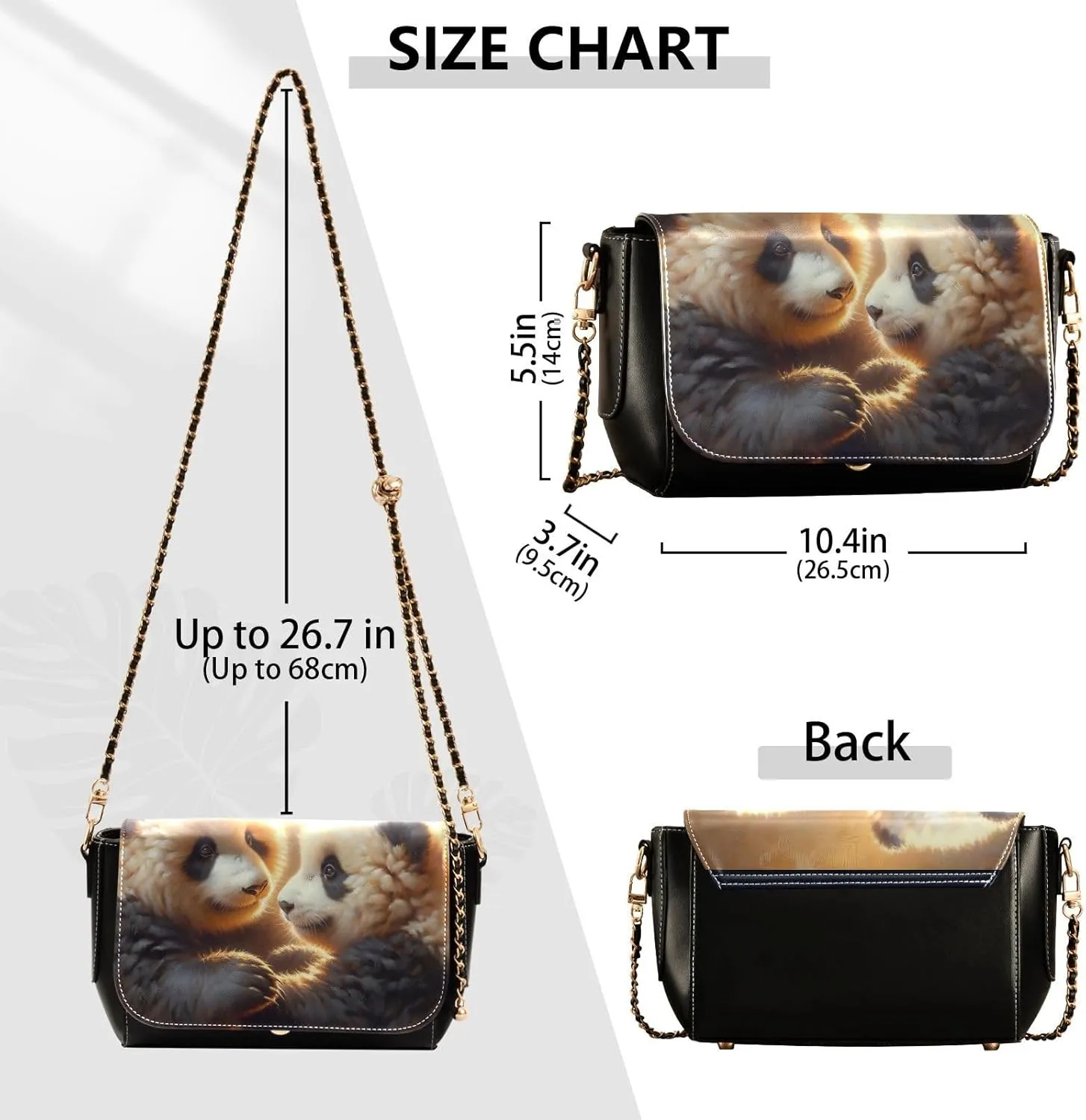 Crossbody Bags for Women Trendy Women's Black Shoulder Bag Small PU Leather Flap Cross Body Bag Handbags