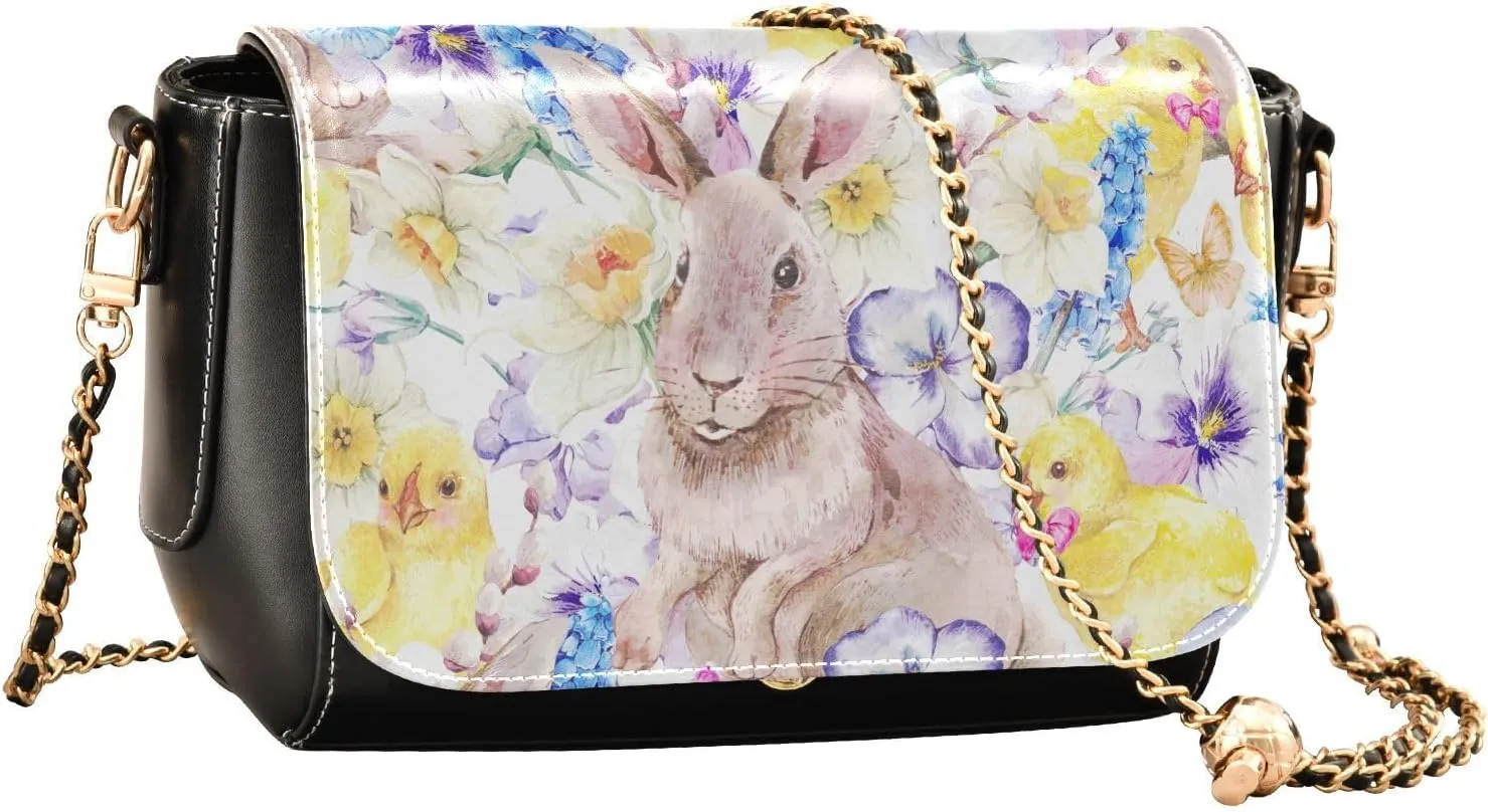 Crossbody Bags for Women Trendy Women's Black Shoulder Bag Small PU Leather Flap Cross Body Bag Handbags
