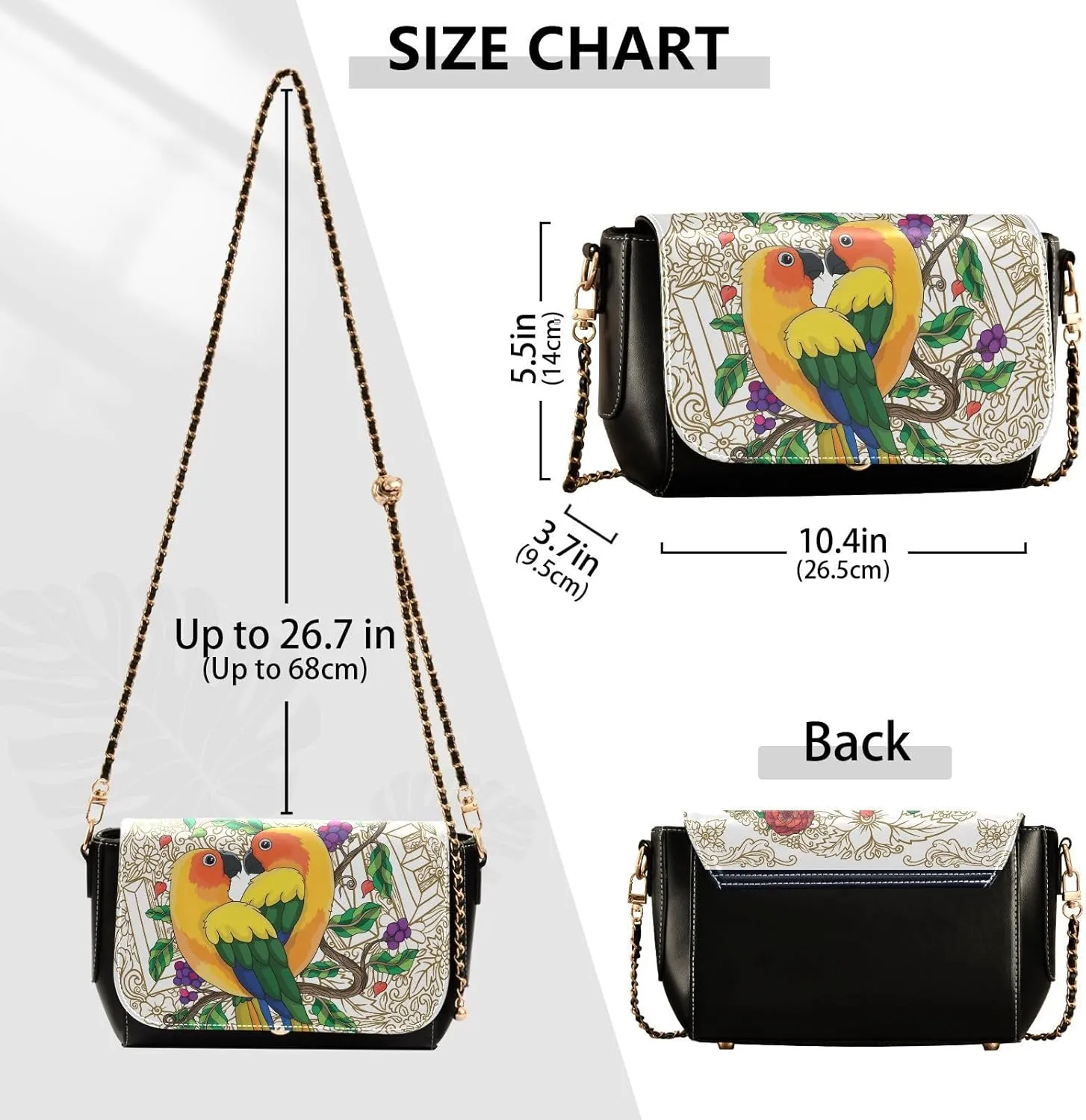 Crossbody Bags for Women Trendy Women's Black Shoulder Bag Small PU Leather Flap Cross Body Bag Handbags