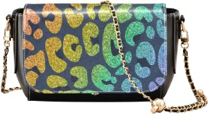 Crossbody Bags for Women Trendy Women's Black Shoulder Bag Small PU Leather Flap Cross Body Bag Handbags