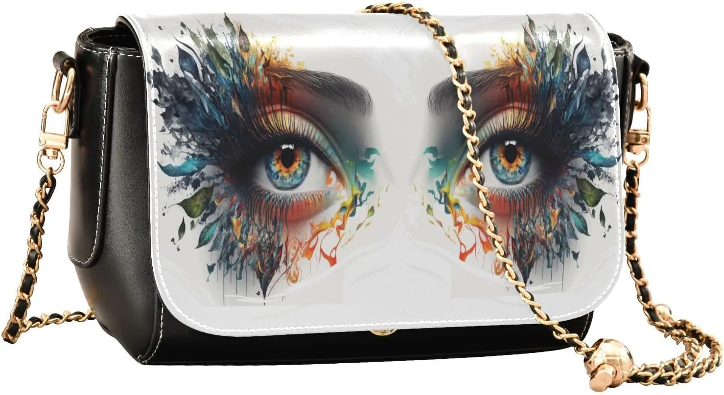 Crossbody Bags for Women Trendy Women's Black Shoulder Bag Small PU Leather Flap Cross Body Bag Handbags