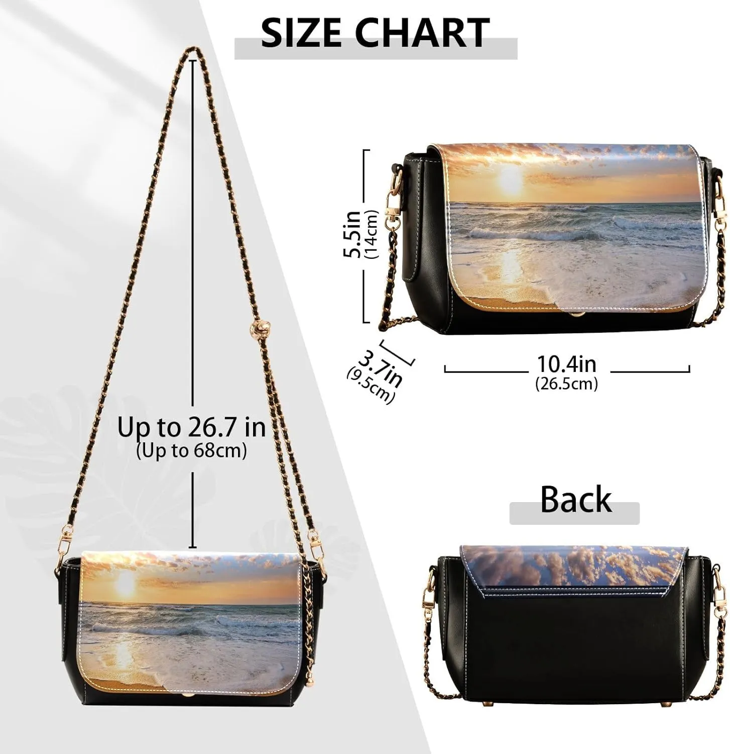 Crossbody Bags for Women Trendy Women's Black Shoulder Bag Small PU Leather Flap Cross Body Bag Handbags