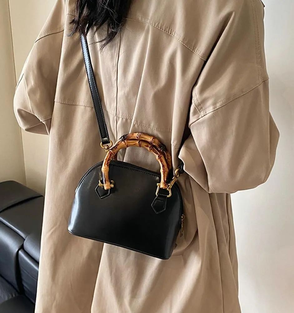 Crossbody Bags Handbags Women 2025 Trendy Spring Bamboo Handle Purse Suede Shoulder Bags Satchel Tote Holiday Travel