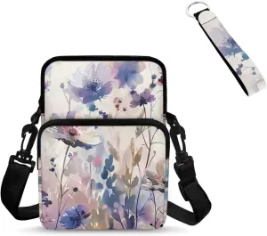 Crossbody Purses with Keychain Set for Women Small Sling Bag for Women Crossbody Purse Outdoor Tarvel Gift