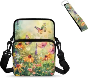 Crossbody Purses with Keychain Set for Women Small Sling Bag for Women Crossbody Purse Outdoor Tarvel Gift