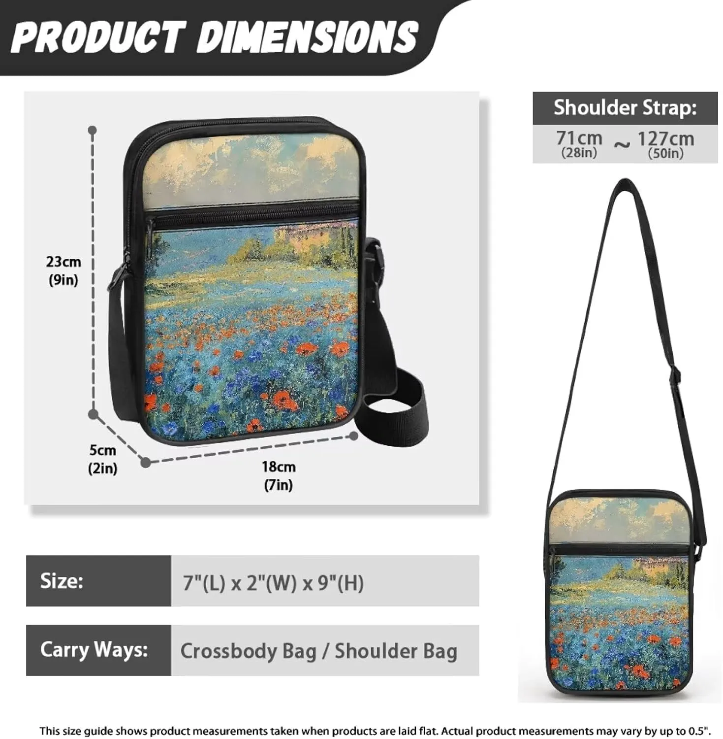 Custom Messenger Bag for Women Crossbody Bag for Men Shoulder Phone Bag Shoulder Handbag