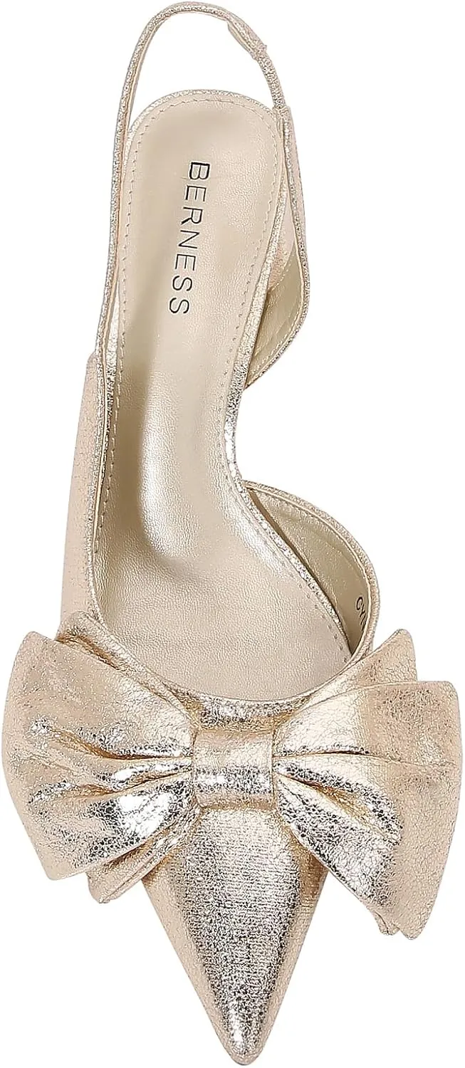 Cynthia - Women’s Block Heel Pointed Toe Slingback