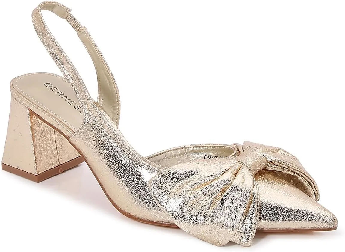 Cynthia - Women’s Block Heel Pointed Toe Slingback