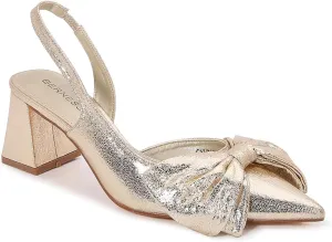 Cynthia - Women’s Block Heel Pointed Toe Slingback