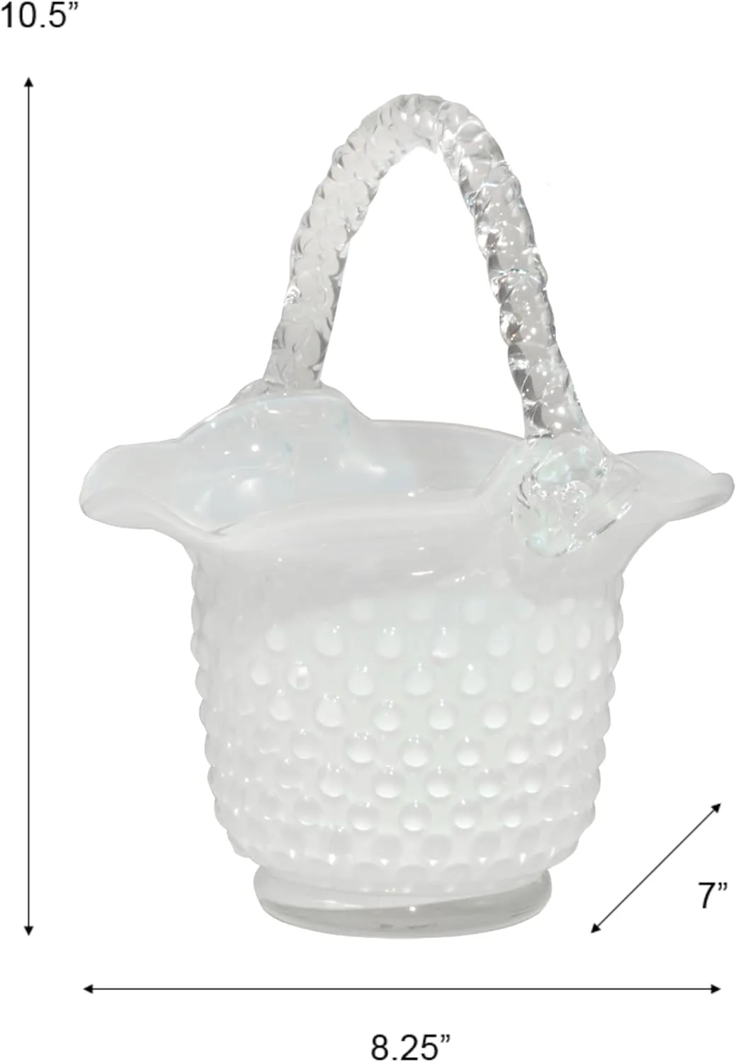 Dale Tiffany AV14207 Clear Basket Hand Blown Art Glass Home Accent