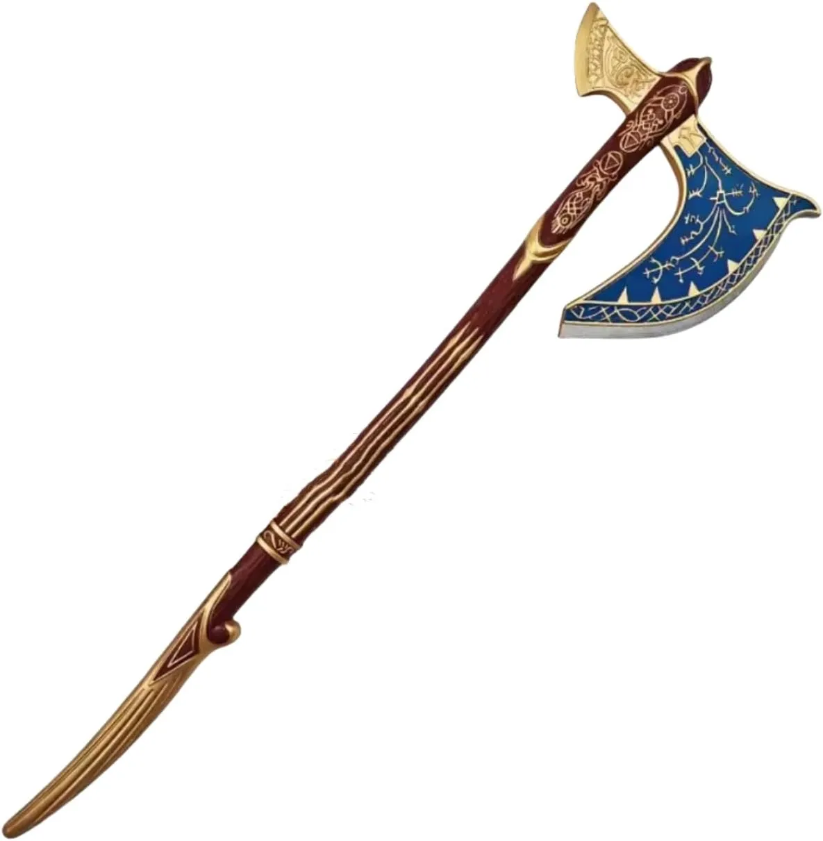 damdos Halloween Props Cosplay Axe 37" God PU Foam Axe,God Vikering Axe Foam Kratoins Axes Weapon Birthday Gifts