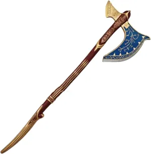 damdos Halloween Props Cosplay Axe 37" God PU Foam Axe,God Vikering Axe Foam Kratoins Axes Weapon Birthday Gifts