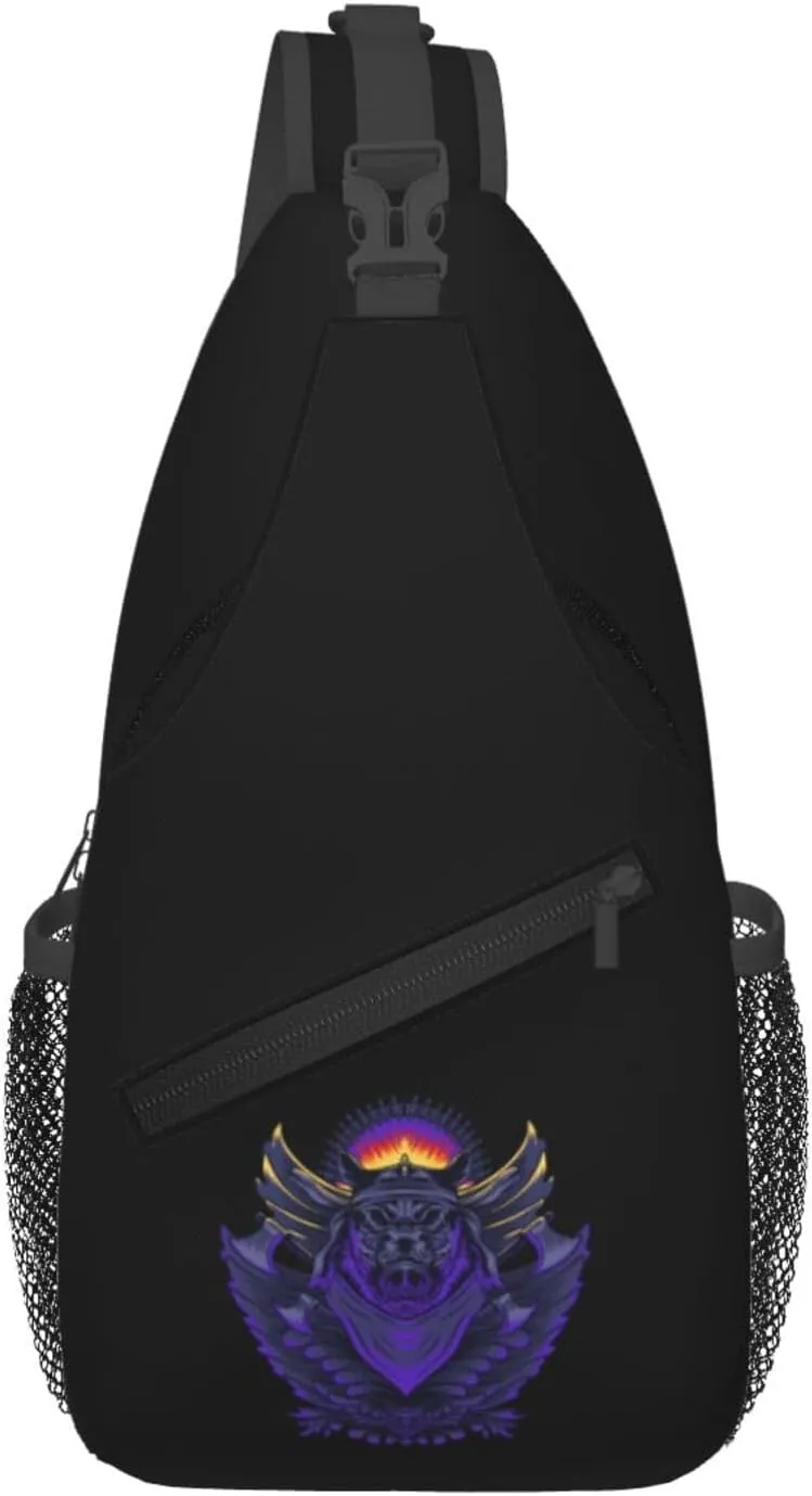 Decorative Hunting Pig Crossbody Bags For Women Men Chest Backpack Gym Shoulder Bag Travel Outdoor Sports Casual Crossbody Bags