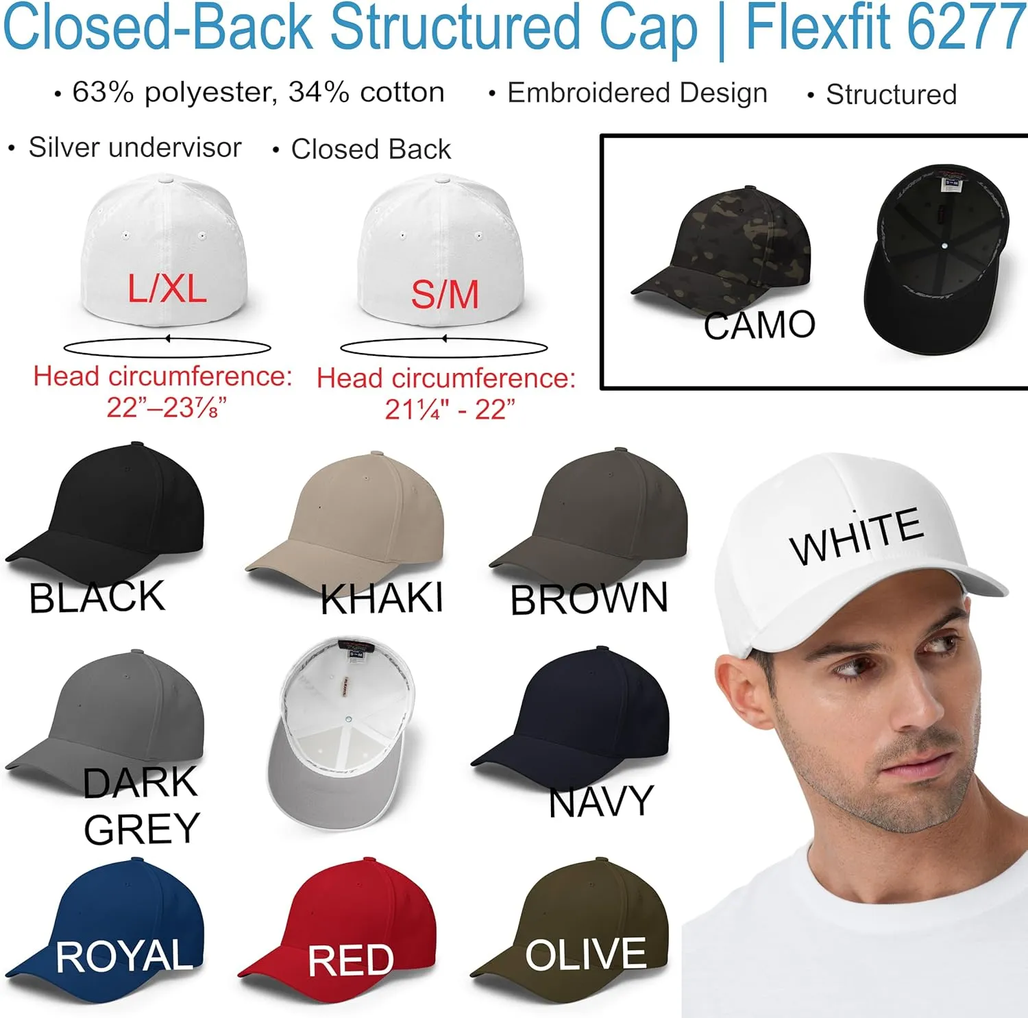 Deplorable Garbage Proud Member Fitted Baseball Hat for Men Women