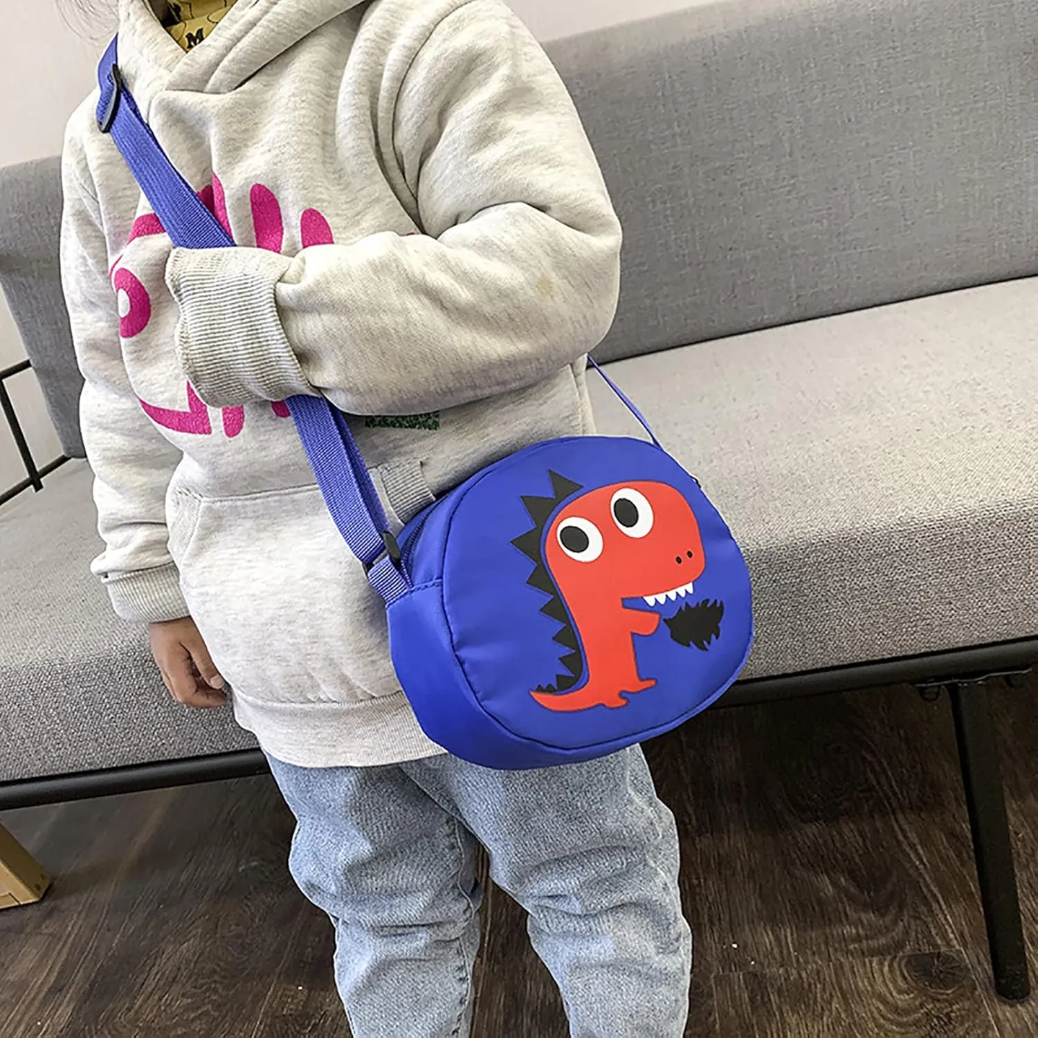 Dinosaur Crossbody Purse Small Nylong Crossbody Cute Animal Purse Dinosaur Coin Purse Cute Messenger Bag Fanny Pack