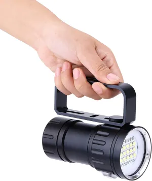 Diving Flashlight, 1800LM IPX8 Waterproof Lamp Light Underwater 500M 7 Modes for Outdoor Under Water Sports