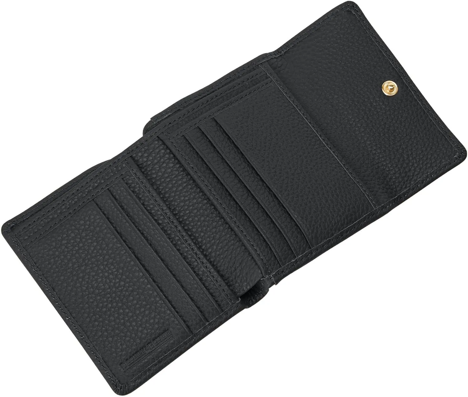 Dooney & Bourke Wallet, Pebble Grain Small Flap Credit Card Wallet - Black