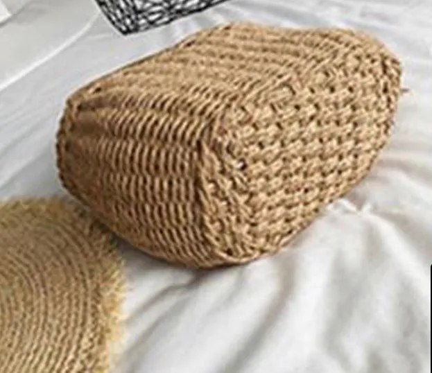 Drawstring Rattan Purse