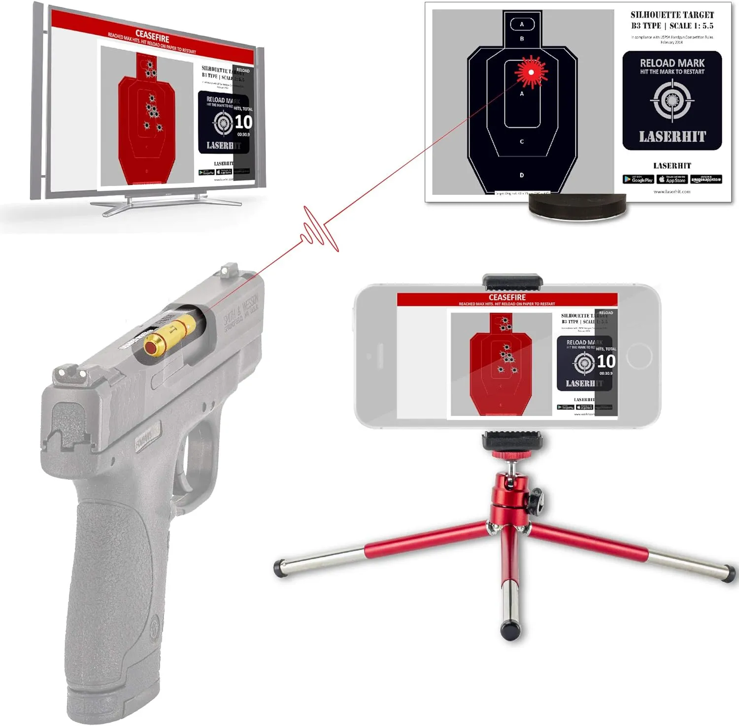 Dry Fire Training Kit - 50-Yard Home Range