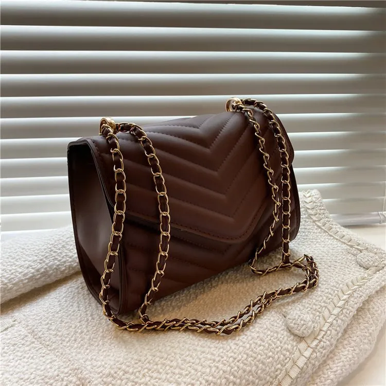 Durable Women's Stylish Texture Commuter Female Crossbody Bags