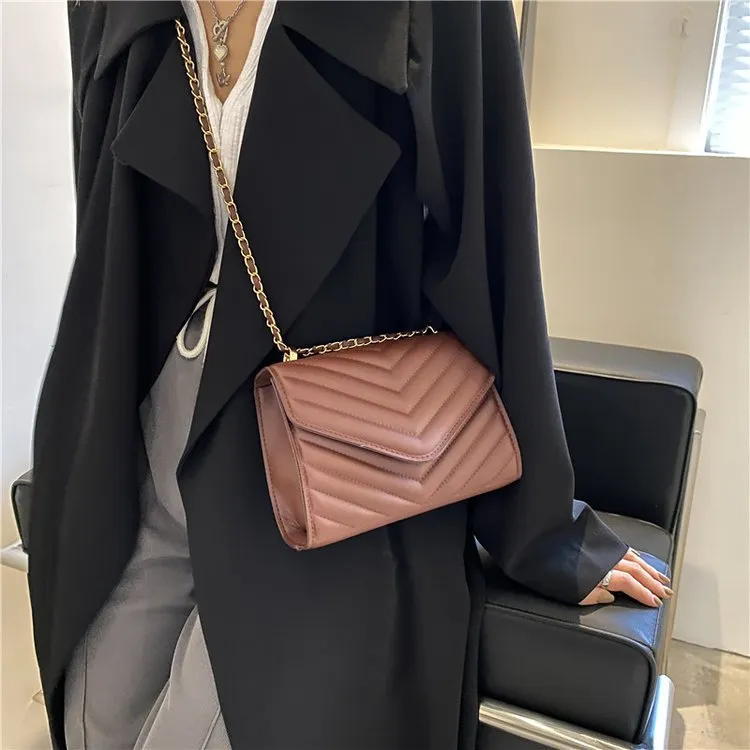 Durable Women's Stylish Texture Commuter Female Crossbody Bags