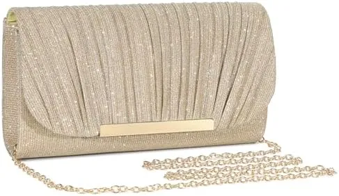 Elegant Sequin and Satin Crossbody Handbag Clutch-Free Shipping