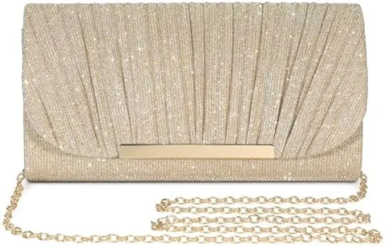 Elegant Sequin and Satin Crossbody Handbag Clutch-Free Shipping