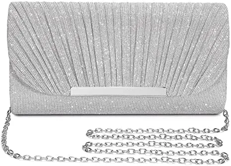 Elegant Sequin and Satin Crossbody Handbag Clutch-Free Shipping