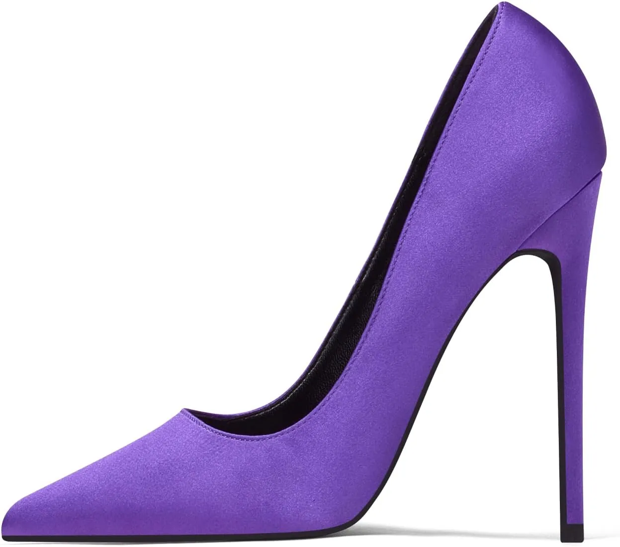 Elisabet Tang High Heels Womens Pointed Toe Heels Satin Pumps Stiletto Bridal Party Dress Evening Wedding Shoes for Woman