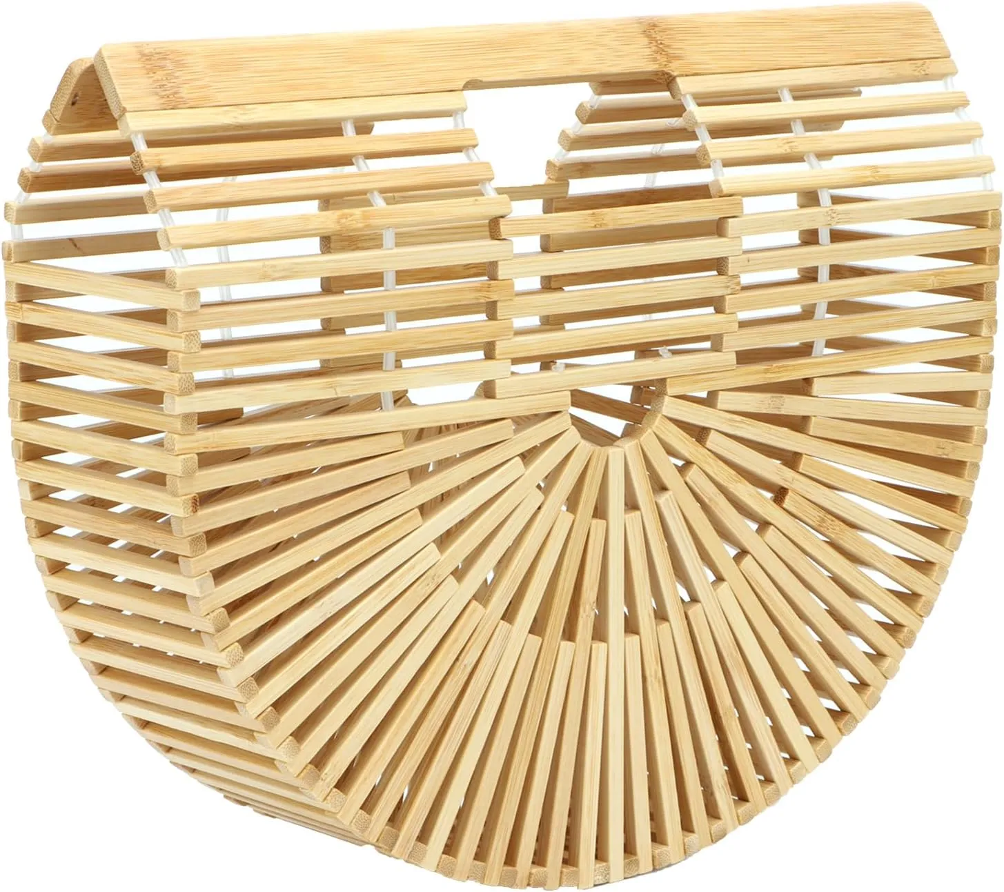 Emprier Vintage Bamboo Bags for women Handmade Straw Bags Summer Beach Purses Basket Handbags