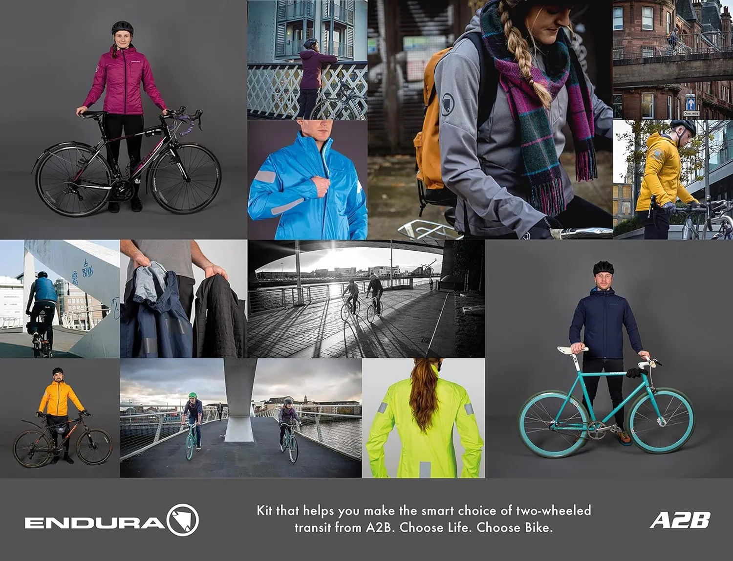 Endura Mens Urban Luminite Hi-Viz Commuter Cycling Waterproof Jacket