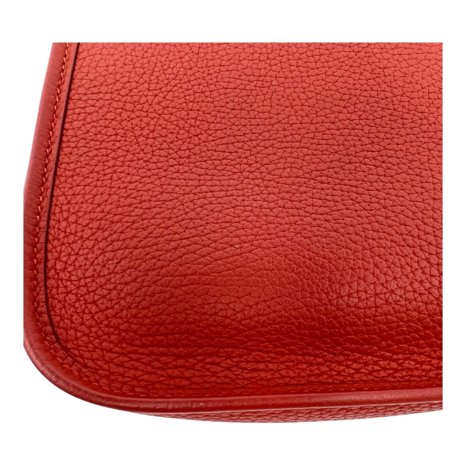 Evelyne TPM Red Crossbody Bag in Clemence, Palladium hardware