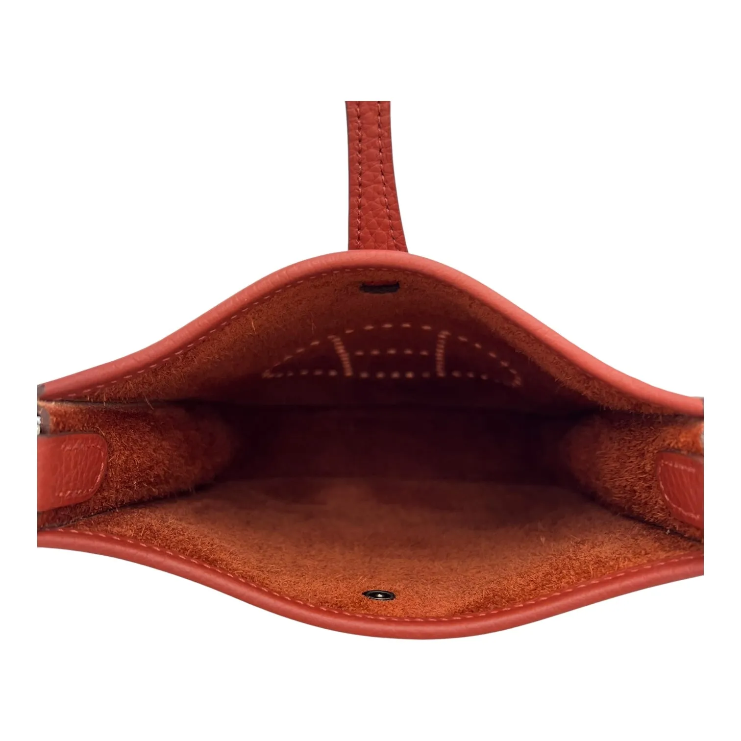 Evelyne TPM Red Crossbody Bag in Clemence, Palladium hardware