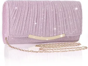Evening Bag Clutch Purses for Women Wedding Bag Sparkling Party Handbag with Detachable Chain