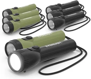 Eveready LED Flashlight (8-Pack) Bright Reliable Flashlights for General Purpose, Great for Camping, Car, Emergency Storm Power Outage Handheld Flashlight (Batteries Included)