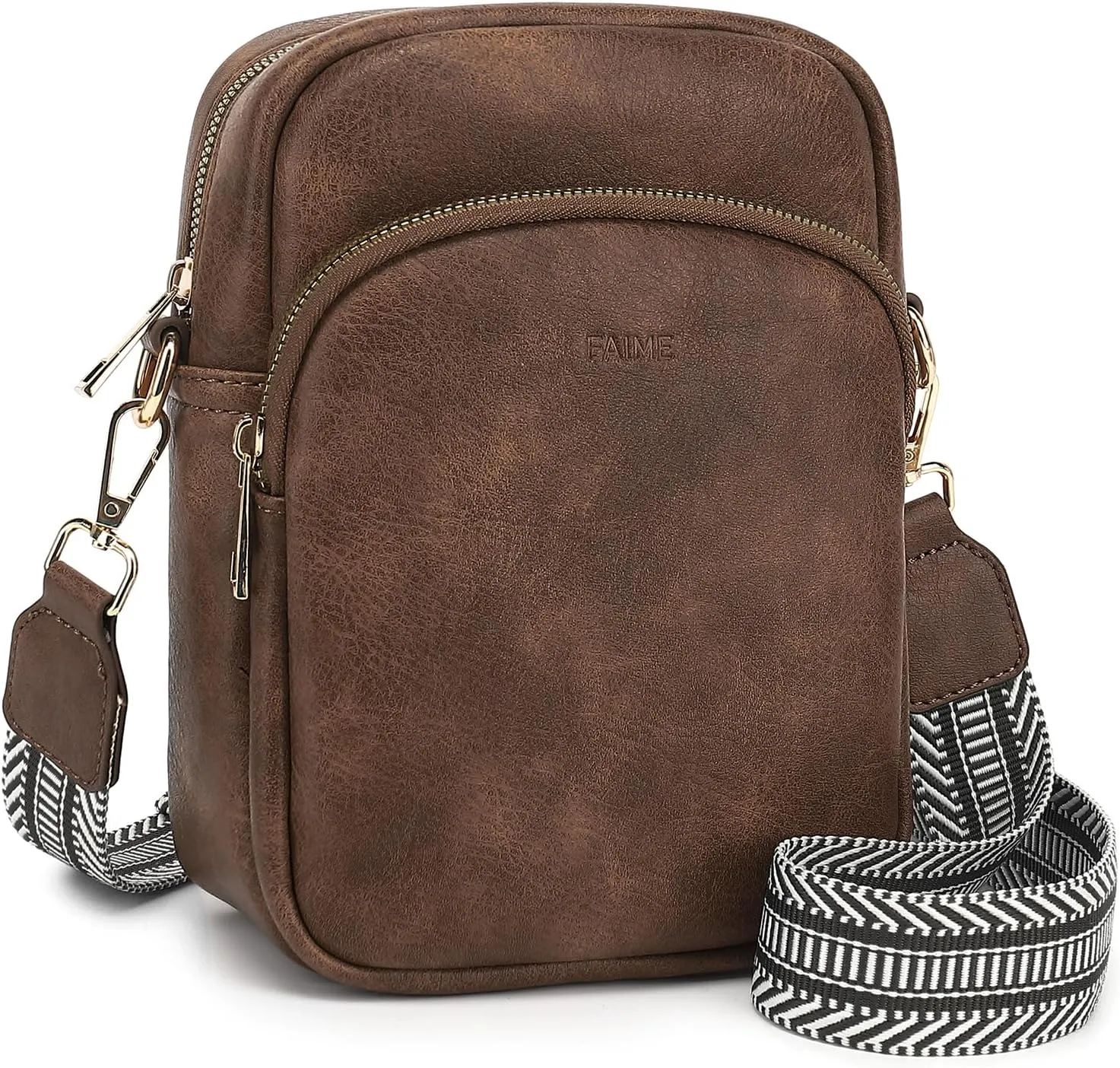 FAIME Small Clear Bag Stadium Approved, Clear Crossbody Cell Phone Purses Bag with Adjustable Strap for Concerts